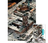 Puzzle da 1000 pezzi per adulti panorama di Berlino con vista aerea puzzle per ragazzi assemblaggio di modelli difficile e stimolante gioco impegnativo e per tutta la famiglia 38x26cm