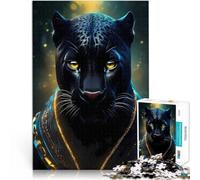 Puzzle da 1000 pezzi per adulti Pantera Nera Aiuta il cervello ad allenare i giocattoli che creano dipendenza per coltivare la pazienza Opera d'arte 38x26cm