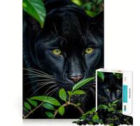 Puzzle da 1000 pezzi per adulti Pantera Nera nella Giungla,gioco a incastro,idea regalo per stimolare la mente,momento di relax,divertimento per il compleanno 38x26cm