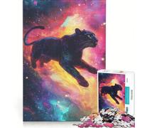 Puzzle da 1000 pezzi per adulti Pantere nei sogni giochi per famiglie divertenti e umoristici gioco di sfida unico 38x26cm
