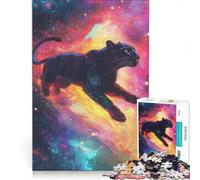 Puzzle da 1000 pezzi per adulti Pantere nei sogni gioco rilassante divertente e umoristico ideale come regalo 50x75cm