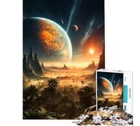 Puzzle da 1000 pezzi per adulti Paradiso Extraterrestre giocattolo avvincente per coltivare la pazienza gioco per famiglie divertimento assicurato regalo divertente (dimensioni 50x75cm)