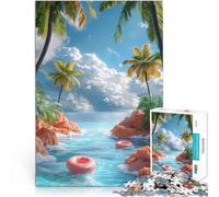 Puzzle da 1000 pezzi per adulti Paradiso tropicale Difficile da completare ma divertente e umoristico Collezione di artisti, Belle arti 52x38cm