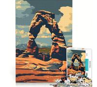 Puzzle da 1000 pezzi per adulti, Parco Nazionale degli Arches, giocattolo educativo, rilassante e stimolante per la mente, collezione d'artista, belle arti 38x26cm