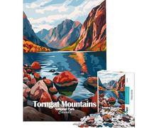 Puzzle da 1000 pezzi per adulti Parco Nazionale dei Monti Torngat Canada Sfida per l'intelligenza e il cervello Giocattolo avvincente giochi per famiglie decorazione per la casa ottimo regalo