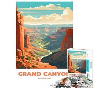 Puzzle da 1000 pezzi per adulti Parco Nazionale del Grand Canyon gioco intellettuale educativo per tutta la famiglia ideale come regalo (dimensioni 50x75cm)