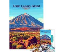 Puzzle da 1000 pezzi per adulti Parco Nazionale del Teide Isole Canarie Spagna Gioco educativo e stimolante divertente e spiritoso Regalo di Babbo Natale segreto (dimensioni 50x75cm)