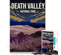 Puzzle da 1000 pezzi per adulti,Parco Nazionale della Valle della Morte,con incastri fluidi,divertente puzzle logico,gioco casual,scena natalizia (38x52cm)