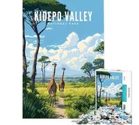 Puzzle da 1000 pezzi per adulti Parco Nazionale della Valle di Kidepo gioco per famiglie gioco educativo sfida giocattolo regalo per donne e uomini regalo di compleanno (dimensioni 38x26cm)