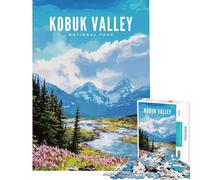 Puzzle da 1000 pezzi per adulti Parco Nazionale della Valle di Kobuk giochi rilassanti giocattoli educativi regali per il Secret Santa attività per famiglie (dimensioni 38x26cm)