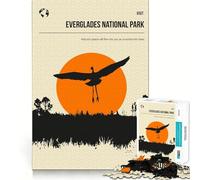 Puzzle da 1000 pezzi per adulti,Parco Nazionale delle Everglades,con intagli precisi,sfida intelligente,gioco divertente per il tempo libero,decorazione natalizia da parete (38x52cm)
