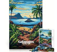 Puzzle da 1000 pezzi per adulti,Parco Nazionale delle Galapagos,Ecuador,illustrazione,incastro perfetto,arte,gioco creativo per la mente,gioco per il tempo libero,attività per il compleanno (50x75cm)