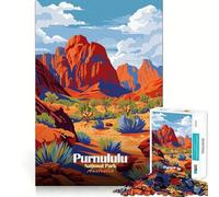 Puzzle da 1000 pezzi per adulti,Parco Nazionale di Purnululu,Australia Gioco di precisione con bordi arrotondati,stimola la concentrazione mentale,richiede un gioco lento e divertente,ideale come