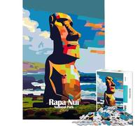 Puzzle da 1000 pezzi per adulti Parco Nazionale di Rapa Nui Cile Arte giochi rilassanti giocattoli che creano dipendenza per coltivare la pazienza Regalo di compleanno per divertimento in famiglia