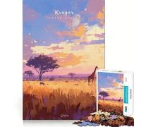 Puzzle da 1000 pezzi per adulti,Parco Nazionale Kruger,gioco di precisione,divertente e stimolante,ideale per momenti di relax,perfetto come regalo di compleanno o per hobby (38x26cm)