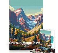 Puzzle da 1000 pezzi per adulti,Parco Nazionale Ordesa y Monte Perdido,grafica di alta qualità,rompicapo,regalo,gioco casual,attività per compleanno (38x52cm)