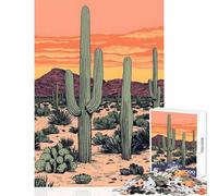 Puzzle da 1000 pezzi per adulti Parco nazionale Saguaro Arizona I migliori giocattoli artistici e decorativi per la casa Ottimi regali e giocattoli Gioco pratico con pezzi completamente interconnessi