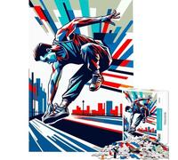 Puzzle da 1000 pezzi per adulti parkour Wpap puzzle colorato da 1000 pezzi giocattolo antistress regalo di compleanno gioco stimolante (38x52cm)