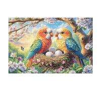 Puzzle Da 1000 Pezzi Per Adulti Parrot on Branch 1000 PCS 75x50cm Montaggio Facile Per Principianti Ottimo Per Bambini Adolescenti Migliora Destrezza Manuale