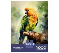 Puzzle Da 1000 Pezzi Per Adulti Parrot Watercolor Puzzle Per Adolescenti Gioco Rompicapo Decorazione Per La Casa È Ideale Come Regalo 70x50cm/1000pcs