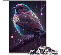 Puzzle da 1000 pezzi per adulti, Passerotto in legno, un regalo perfetto per il divertimento in famiglia, 50x75cm, ideale per arredare la casa, allenare la mente e come regalo per le feste