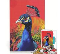 Puzzle da 1000 pezzi per adulti pavone in stile Pop Art di Andy Warhol giocattolo fai da te assemblaggio di modelli collezione d'artista belle arti 38x52cm
