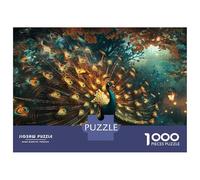 Puzzle Da 1000 Pezzi Per Adulti Peacock Feathers Nature Artwork Puzzle Per Adulti Gioco Per Famiglie Corsa Di Velocità Manuale Sfida Da Completare 70x50cm/1000pcs