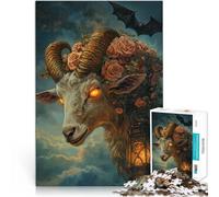 Puzzle da 1000 pezzi per adulti Pecora sfortunata Difficile da completare ma divertente e umoristico Gioco educativo per compleanno e Natale 75x50cm