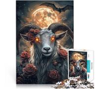 Puzzle da 1000 pezzi per adulti Pecora sfortunata Difficile da completare ma divertente e umoristico con poster abbinato e foglio di quiz 38x26cm