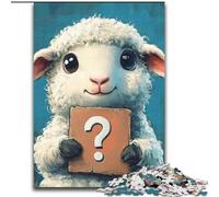 Puzzle da 1000 pezzi per adulti, pecore che fanno domande, puzzle difficili per adulti, gioco interattivo per famiglie, decorazione fai da te per la casa, rompicapo stimolante, regalo 26X38cm