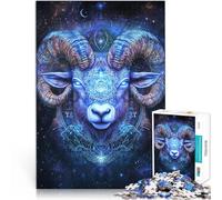 Puzzle da 1000 pezzi per adulti pecore del cielo stellato Fatto di carta，per età 14+ Vacanza a casa: uccidere il tempo Regali di Babbo Natale segreto。misurare：26x38cm/10.24 x 14.96pollice