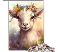 Puzzle da 1000 pezzi per adulti, pecorelle colorate in legno, regalo perfetto per genitori, amanti e amici - età 14+, 50x75cm, ideale per compleanni, vacanze, Natale e Halloween