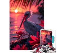 Puzzle da 1000 pezzi per adulti Pelican Rock Sunset gioco educativo gioco intellettuale regalo di compleanno sfida impegnativa (dimensioni 38x52cm)