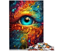 Puzzle da 1000 pezzi per adulti per colorare gli occhi divertenti giochi 26 x 38 cm rafforza l'amore tra coppie per adolescenti dai 14 anni in su