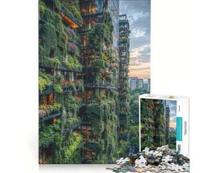 Puzzle da 1000 pezzi per adulti per costruire un giardino verticale giocattolo fai-da-te interazione genitore-figlio per rafforzare l'amore tra le coppie 50x75cm