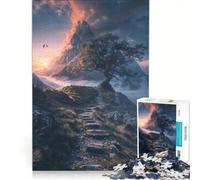Puzzle da 1000 pezzi per adulti percorso al tramonto in vetta gioco educativo analisi e logica sfida unica 50x75cm