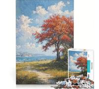 Puzzle da 1000 pezzi per adulti, percorso costiero, gioco educativo, difficile, ideale come regalo di compleanno o per occasioni speciali 38x52cm