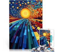 Puzzle da 1000 pezzi per adulti Percorso originale verso lo spazio Giocattoli da gioco Decorazione murale Regali unici per compleanno e Natale 52x38cm