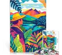 Puzzle da 1000 pezzi per adulti Perù Natura Ispirazione Arte Minimalista Assemblaggio del modello Regalo di compleanno, regali, arte murale 38x26cm