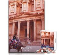 Puzzle da 1000 pezzi per adulti Petra la città perduta, gioco stimolante, giocattoli, regali per donne, regalo di compleanno, dimensioni 38x26cm