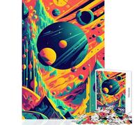 Puzzle da 1000 pezzi per adulti pianeta alieno giocattolo educativo regali per donne e uomini giochi per famiglie allena il cervello e le mani dimensioni 38x52cm