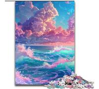Puzzle da 1000 pezzi per adulti, pianeta alieno psichedelico, realizzato in cartone, con gioco interattivo per famiglie, tutte le età 1000 pezzi(26x38cm)