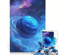 Puzzle da 1000 pezzi per adulti "Pianeta blu nello spazio", gioco per famiglie, difficile e stimolante, regalo di compleanno e originale 50x75cm