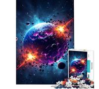 Puzzle da 1000 pezzi per adulti Pianeta che esplode nello spazio profondo ideale per compleanni e Natale gioco rompicapo a tempo adatto a partire dai 14 anni (38x52cm)