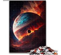Puzzle da 1000 pezzi per adulti, pianeta colorato in legno, perfetto come decorazione fai da te o regalo di compleanno, gioco rompicapo da 50x75cm per adolescenti, perfetto regalo di Natale
