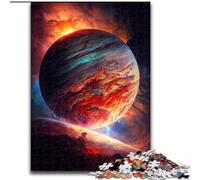 Puzzle da 1000 pezzi per adulti, pianeta colorato in legno, perfetto come decorazione fai da te o regalo di compleanno, 50x75cm, rompicapo stimolante, giocattolo rilassante per adolescenti