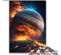 Puzzle da 1000 pezzi per adulti "Pianeta colorato" in legno, perfetto come decorazione fai da te o regalo di compleanno 50x75cm per compleanni, feste e occasioni speciali