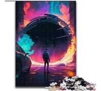 Puzzle da 1000 pezzi per adulti, pianeta colorato, in legno, regalo perfetto per genitori, amanti e amici - età 14+, 50x75cm, gioco interattivo per famiglie
