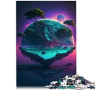 Puzzle da 1000 pezzi, per adulti, pianeta dell'isola, gioco educativo, gioco di sfida, per tutta la famiglia, 26 x 38 cm