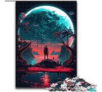Puzzle da 1000 pezzi per adulti "Pianeta Gigante Gassoso" in legno, regalo perfetto per bambini dai 14 anni in su, 50x75cm, stimolante e divertente, attività per famiglie